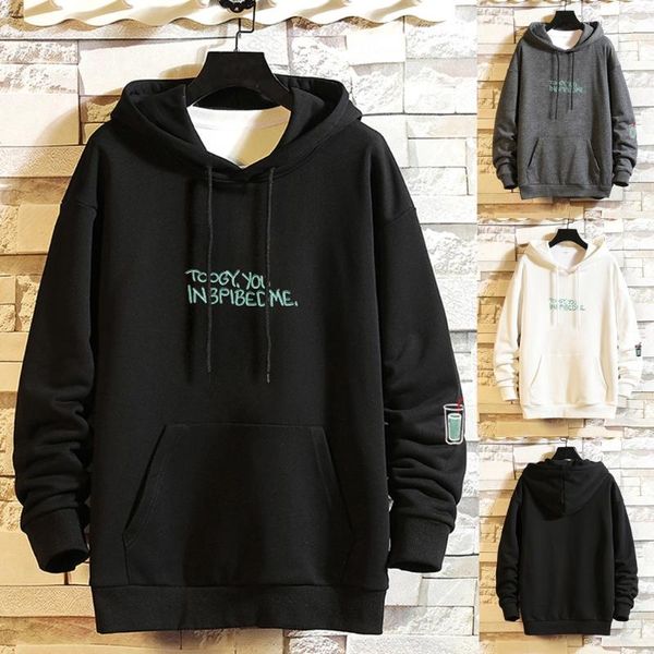 new style pure color fashion men casual pocket letter printing hoodie long sleeves loose sport sweatershirt m1023, Black
new style pure color fashion men casual pocket letter printing hoodie long sleeves loose sport sweatershirt m1023, Black