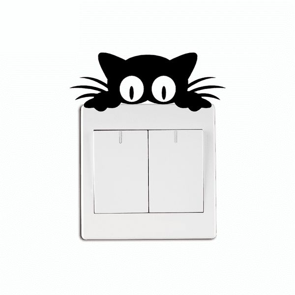 cat head light switch sticker funny cartoon animal vinyl wall stickers for kids
cat head light switch sticker funny cartoon animal vinyl wall stickers for kids