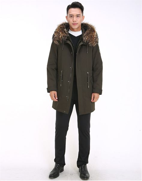 winter mens parka jackets fashion otter rabbit fur liner racoon hair hat thickened warm coat mens parkas, Black
winter mens parka jackets fashion otter rabbit fur liner racoon hair hat thickened warm coat mens parkas, Black