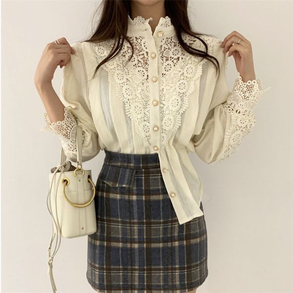 hzirip style 2019 stylish patchwork lace elegant girls fresh loose sweet fashion office lady women casual shirts, White
hzirip style 2019 stylish patchwork lace elegant girls fresh loose sweet fashion office lady women casual shirts, White