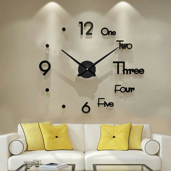 large wall clock 3d wall clock sticker modern diy sticker decoration for home decor living room acrylic quartz
large wall clock 3d wall clock sticker modern diy sticker decoration for home decor living room acrylic quartz