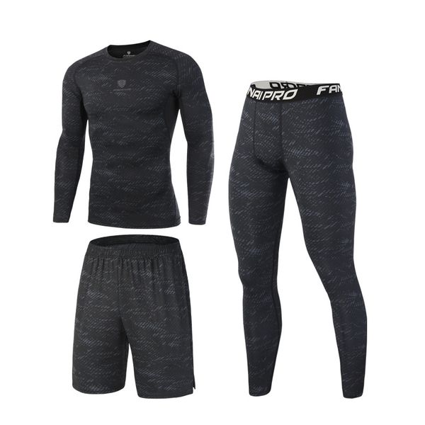 men's three-piece sports suits compression quick-drying skinny fitness clothes gym running jogging suits tight clothes muscle, Black;blue
men's three-piece sports suits compression quick-drying skinny fitness clothes gym running jogging suits tight clothes muscle, Black;blue