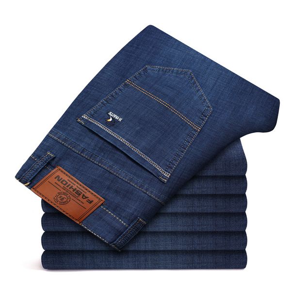 2019 new men's fashion jeans business casual stretch slim jeans classic trousers denim pants new arrivals, Blue
2019 new men's fashion jeans business casual stretch slim jeans classic trousers denim pants new arrivals, Blue