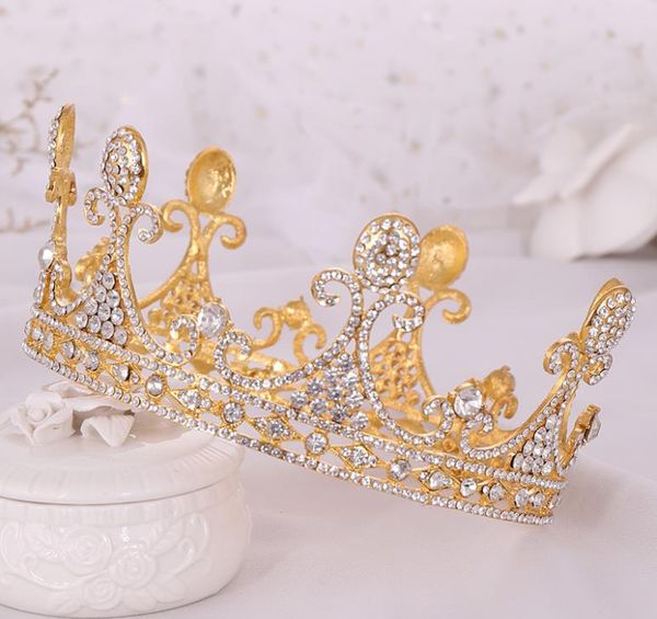 bridal jewelry europe and america large full circle crystal crown headdress princess birthday crown, Silver
bridal jewelry europe and america large full circle crystal crown headdress princess birthday crown, Silver
