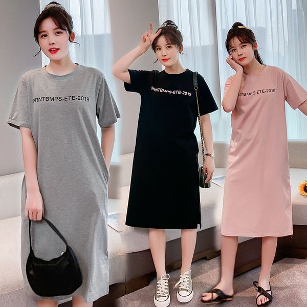 740# summer thin cotton maternity long tees sleep lounge wear clothes for pregnant women pregnancy casual t shirt dress, White
740# summer thin cotton maternity long tees sleep lounge wear clothes for pregnant women pregnancy casual t shirt dress, White