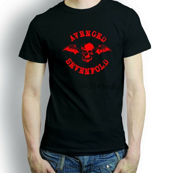 avenged sevenfold rock band mucis black t shirt, White;black 
avenged sevenfold rock band mucis black t shirt, White;black