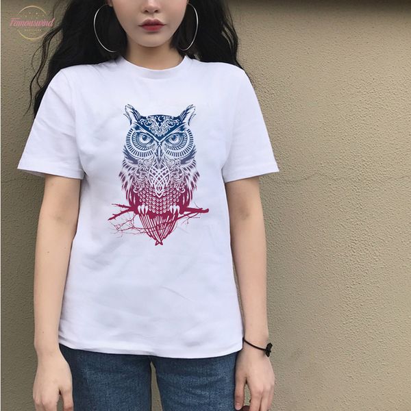 cap sleeve ow0111b woman new 100% cotton animal colorful owl printed women crewneck short sleeve pullover t shirt, White
cap sleeve ow0111b woman new 100% cotton animal colorful owl printed women crewneck short sleeve pullover t shirt, White