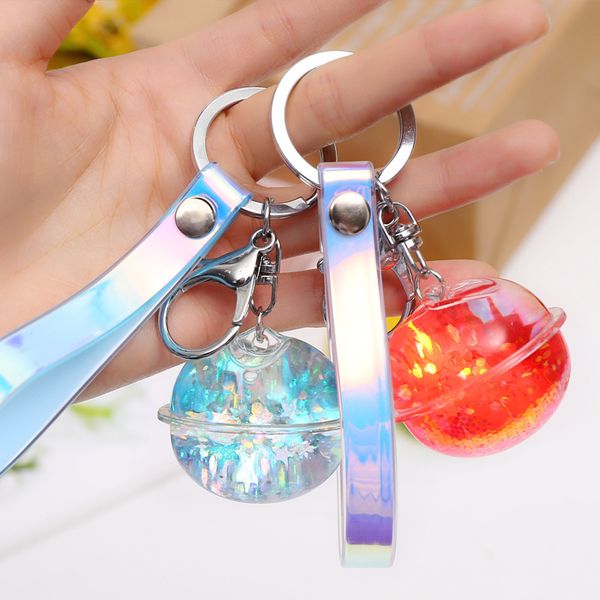fantasy couples keyring moving quicksand liquid glitter round pu leather key chain car bags pendant women friend gift keychain, Silver
fantasy couples keyring moving quicksand liquid glitter round pu leather key chain car bags pendant women friend gift keychain, Silver