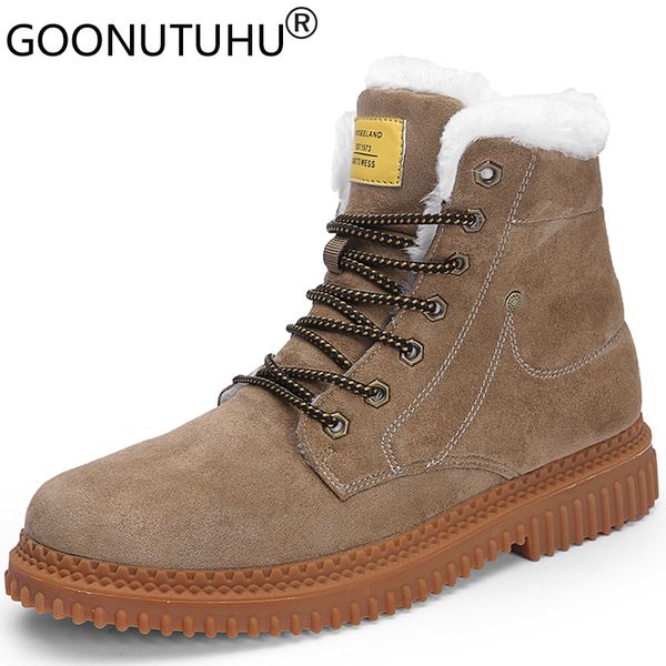 2019 winter men's snow boots casual suede leather shoes male boot man add plush shoe man nice warm ankle boots for men, Black
2019 winter men's snow boots casual suede leather shoes male boot man add plush shoe man nice warm ankle boots for men, Black