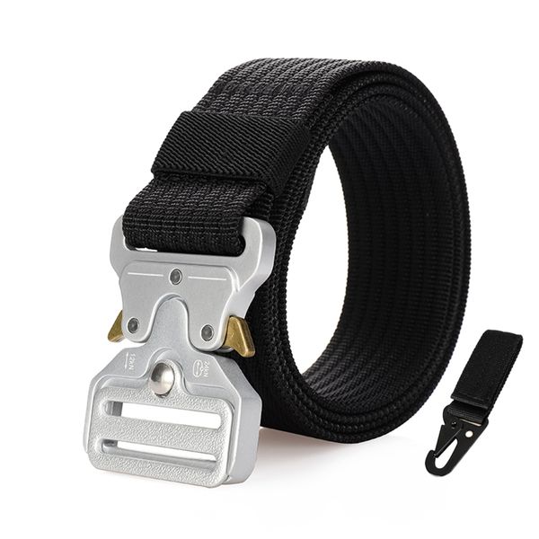 3.8cm ten colors optional silver buckle tactical belt outdoor multifunctional nylon belt men sports overalls with custom length, Black;brown
3.8cm ten colors optional silver buckle tactical belt outdoor multifunctional nylon belt men sports overalls with custom length, Black;brown