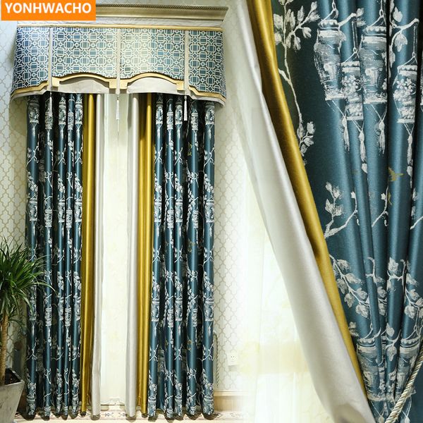 custom curtains chinese high-grade simulation silk post-modern jacquard blue cloth blackout curtain tulle valance drape b290
custom curtains chinese high-grade simulation silk post-modern jacquard blue cloth blackout curtain tulle valance drape b290