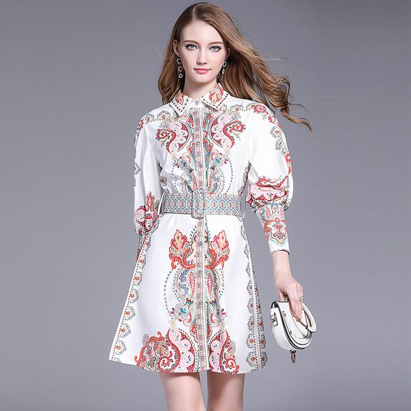 vintage floral print lantern long sleeve mini dresses female match belt waisted 2020 autumn clothes for women fashion, Black;gray
vintage floral print lantern long sleeve mini dresses female match belt waisted 2020 autumn clothes for women fashion, Black;gray