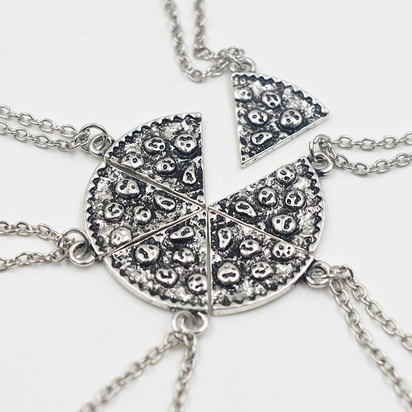 6pcs pizza pendant necklaces friendship necklace friends forever creative keepsake memorial day christmas gift for friend, Silver
6pcs pizza pendant necklaces friendship necklace friends forever creative keepsake memorial day christmas gift for friend, Silver