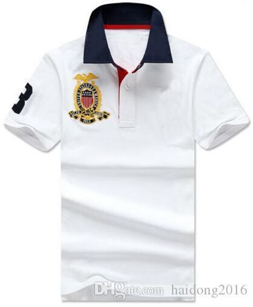 men casual polo shirt big horse embroidery solid polos homme summer cotton golf t-shirts tennis tees menswear jersey fitness clothes white, White;black
men casual polo shirt big horse embroidery solid polos homme summer cotton golf t-shirts tennis tees menswear jersey fitness clothes white, White;black