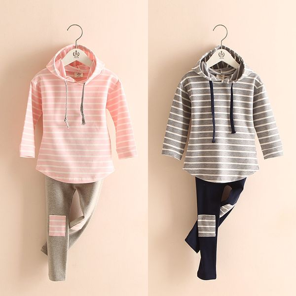 2019 fashion autumn spring children's clothing with a hood sweatshirt +leggings pant 2 pcs set kids baby girls striped twinset, White
2019 fashion autumn spring children's clothing with a hood sweatshirt +leggings pant 2 pcs set kids baby girls striped twinset, White