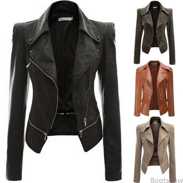 wipalo women plus size s-3xl pu faux leather jacket coat autumn winter motorcycle long sleeve jackets zip up leather jacket 2019, Black
wipalo women plus size s-3xl pu faux leather jacket coat autumn winter motorcycle long sleeve jackets zip up leather jacket 2019, Black