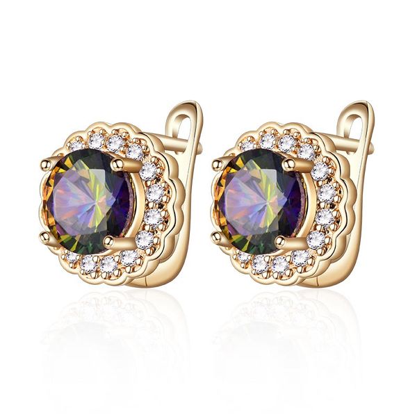 new fashion gold silver stud earrings for women paved colorful cubic zirconia cz round earrings exquisite jewelry gifts, Golden;silver
new fashion gold silver stud earrings for women paved colorful cubic zirconia cz round earrings exquisite jewelry gifts, Golden;silver