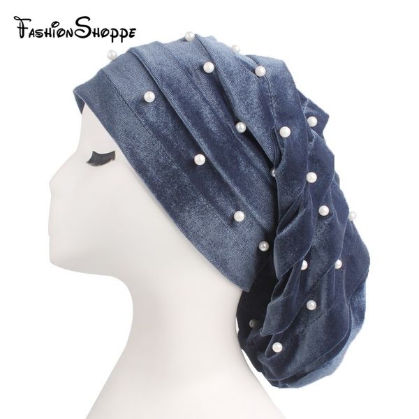 new luxury pearl beaded ruffle baggy hat women velvet stretch turban cap for hair loss head scarf wrap #ys344, Red
new luxury pearl beaded ruffle baggy hat women velvet stretch turban cap for hair loss head scarf wrap #ys344, Red