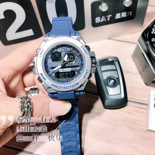 fashion brand luxury men's sport watch big dial g style military wristwatches multifunction led digital shock waterproof quartz watches, Slivery;brown
fashion brand luxury men's sport watch big dial g style military wristwatches multifunction led digital shock waterproof quartz watches, Slivery;brown