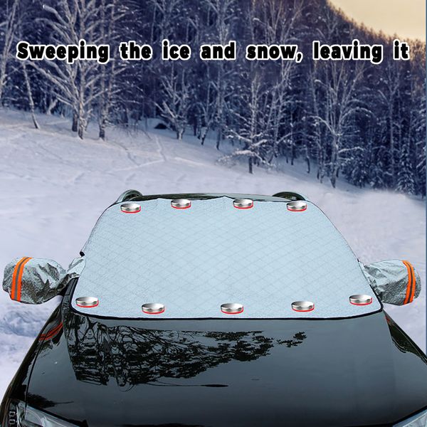 magnetic car windshield snow cover winter ice frost guard sunshade practical and convenient protector
magnetic car windshield snow cover winter ice frost guard sunshade practical and convenient protector