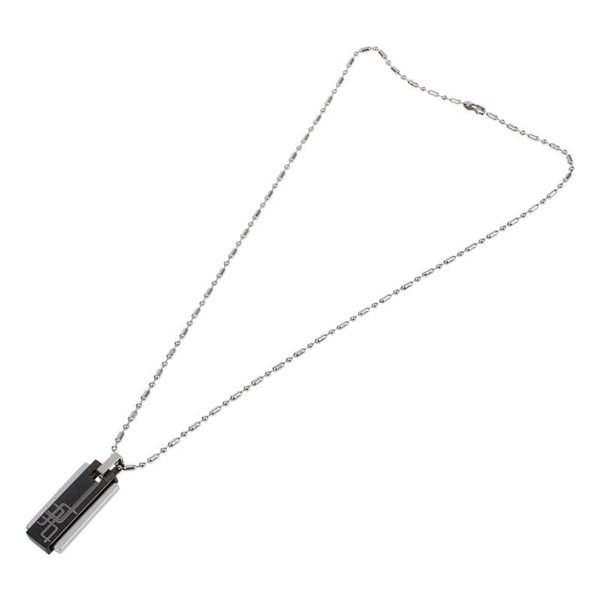 black fashion men jewelry 316l stainless steel movable square column titanium steel necklaces pendants with bamboo chain, Silver
black fashion men jewelry 316l stainless steel movable square column titanium steel necklaces pendants with bamboo chain, Silver