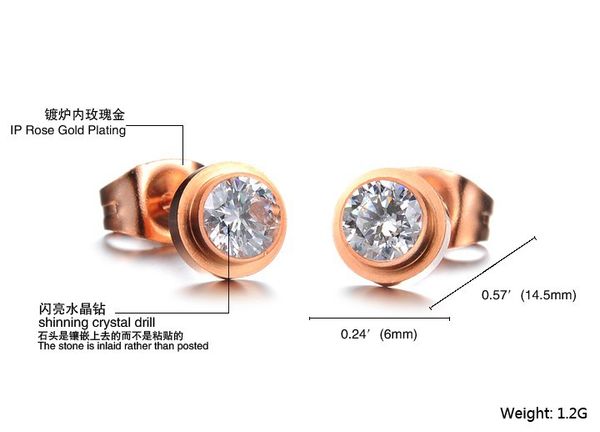 rose gold color titanium steel jewelry white cubic zirconia crystal crown set stud earrings for women brand brincos, Golden;silver
rose gold color titanium steel jewelry white cubic zirconia crystal crown set stud earrings for women brand brincos, Golden;silver