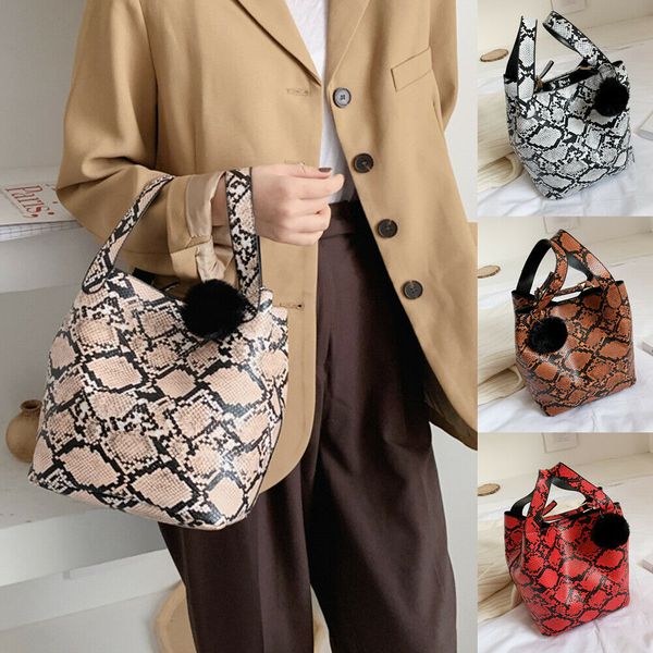 2020 women's portable bucket bag snake print women clutch fashion pu faux leather female handbags
2020 women's portable bucket bag snake print women clutch fashion pu faux leather female handbags