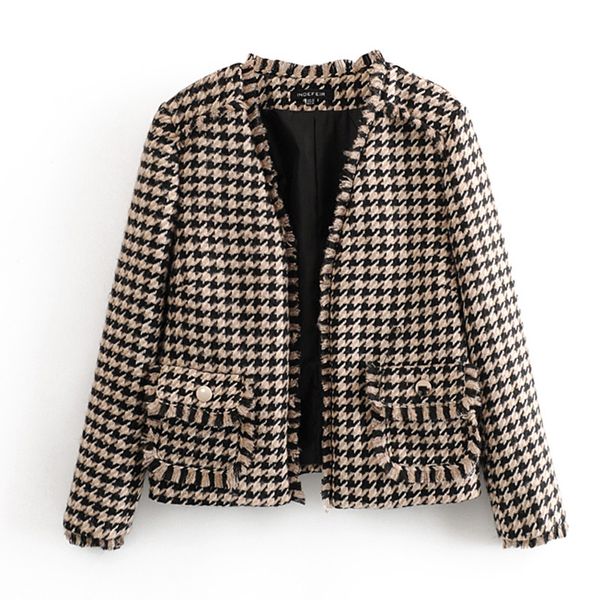 fandy lokar casual v neck blazers women fashion houndstooth jackets women elegant long sleeve suits female ladies kac, White;black
fandy lokar casual v neck blazers women fashion houndstooth jackets women elegant long sleeve suits female ladies kac, White;black