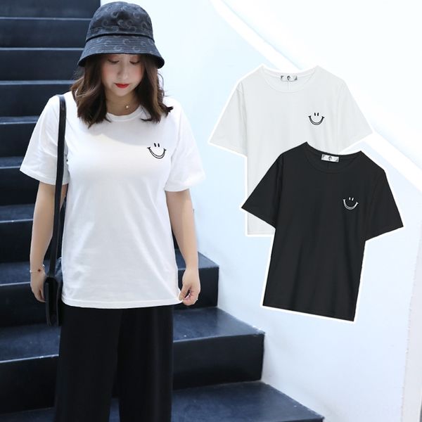 summer 2020 plus fat big size smiling face fat sister t-shirt female 200 jin simple coat t-shirt all-match round collar 7206, White
summer 2020 plus fat big size smiling face fat sister t-shirt female 200 jin simple coat t-shirt all-match round collar 7206, White