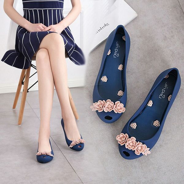 slhjc sweet little flowers shoes peep toe spring summer casual flats women jelly shoes slip on anti skid water rain, Black
slhjc sweet little flowers shoes peep toe spring summer casual flats women jelly shoes slip on anti skid water rain, Black