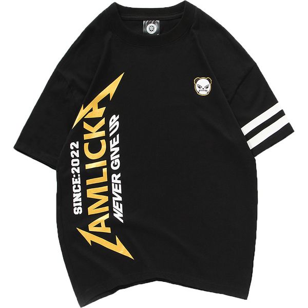 half-sleeved designer original neck letter large short-sleeved women casual mens t-shirt personality round loose street size printing t hgoc, Black
half-sleeved designer original neck letter large short-sleeved women casual mens t-shirt personality round loose street size printing t hgoc, Black
