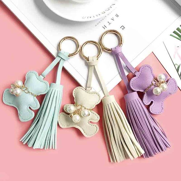 tassel cute pu leather bear key ring pendant love pearl bag pendant fashion ladies jewelry, Silver
tassel cute pu leather bear key ring pendant love pearl bag pendant fashion ladies jewelry, Silver