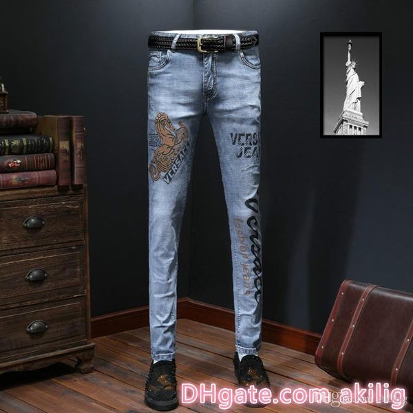 designer true mens jeans slim and stylish feet trousers luxury clothes fashion slim motorcycle moto biker causal men hip hop pants denim, Blue
designer true mens jeans slim and stylish feet trousers luxury clothes fashion slim motorcycle moto biker causal men hip hop pants denim, Blue