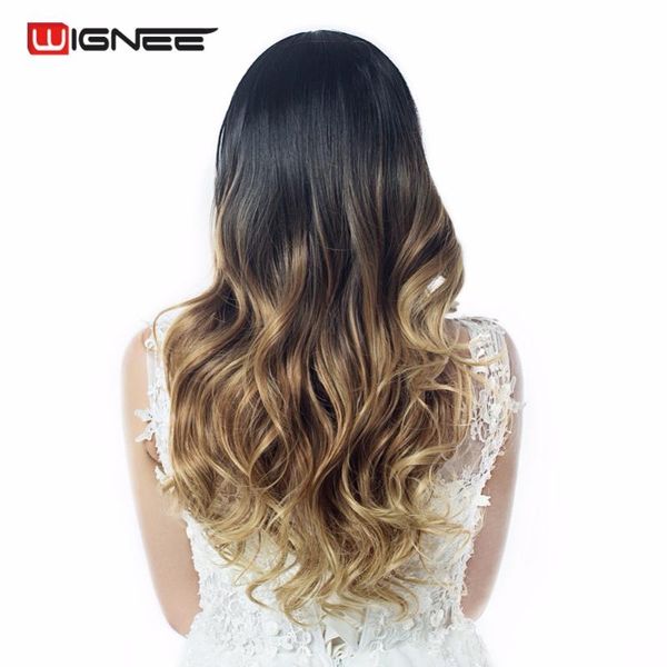 wignee long body wave hair synthetic natural wig for black/white women ombre black brown/blonde daily cosplay glueless wig
wignee long body wave hair synthetic natural wig for black/white women ombre black brown/blonde daily cosplay glueless wig