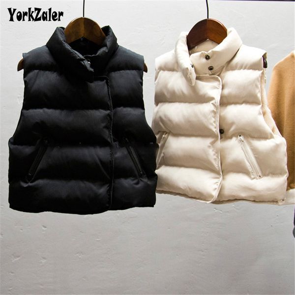 

yorkzaler winter kids vest for girls boys thicken sleeveless jacket white black children's outerwear toddler baby clothes 3y-7y, Blue
