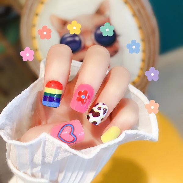 2019 colour short fake nails acrylic flower false nails with glue 24pcs/box faux ongles press on manicure beauty rainbow, Red;gold
2019 colour short fake nails acrylic flower false nails with glue 24pcs/box faux ongles press on manicure beauty rainbow, Red;gold