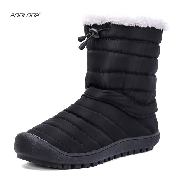 pooloop men waterproof snow boots indoor house slippers slip on male/female winter shoes warm fur boots men's outdoor ankle boot, Black
pooloop men waterproof snow boots indoor house slippers slip on male/female winter shoes warm fur boots men's outdoor ankle boot, Black