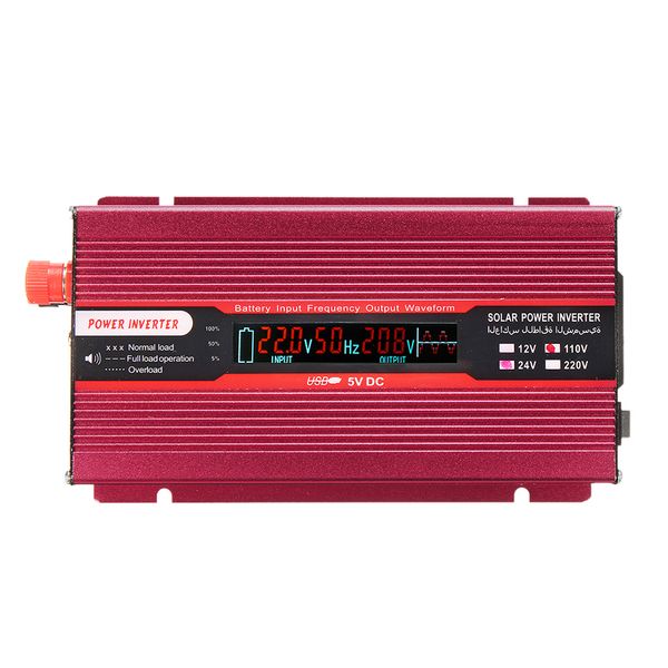 car solar power inverter dc 24v to ac 110v voltage transformer auto usb sine wave converter
car solar power inverter dc 24v to ac 110v voltage transformer auto usb sine wave converter