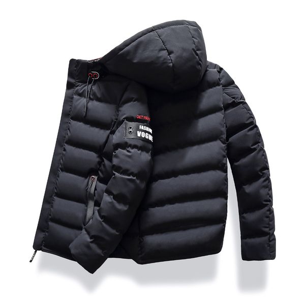 nice casual fashion mens winter jackets and coats england style hoodie short coat mens parka jacket zipper warm thick clothing, Black
nice casual fashion mens winter jackets and coats england style hoodie short coat mens parka jacket zipper warm thick clothing, Black