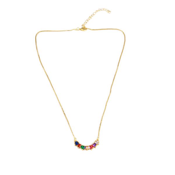 bohemia rainbow cubic zirconia circle geometry choker necklace girlfriend gift cute gold rainbow necklace jewelry, Golden;silver
bohemia rainbow cubic zirconia circle geometry choker necklace girlfriend gift cute gold rainbow necklace jewelry, Golden;silver