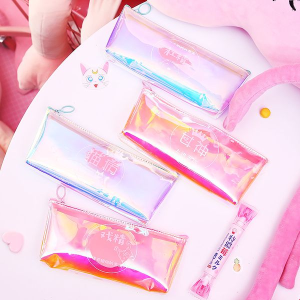 cute chinese letter holographic clear makeup bag for student girls cute laser pencil case bag pen pencil storage bags pouch kids
cute chinese letter holographic clear makeup bag for student girls cute laser pencil case bag pen pencil storage bags pouch kids