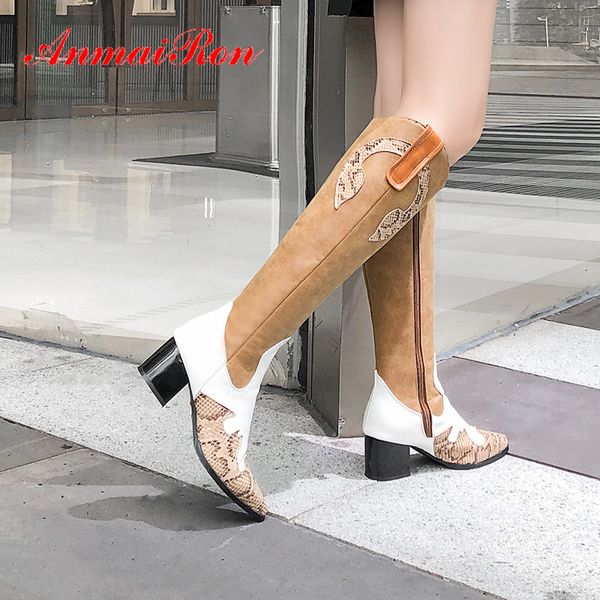 anmairon pu winter mixed colors knee high boots pointed toe square heel zip shoes woman short plush zipper thigh high boot black
anmairon pu winter mixed colors knee high boots pointed toe square heel zip shoes woman short plush zipper thigh high boot black