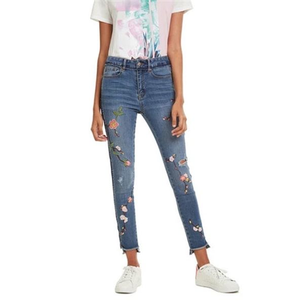 spaniard floral stretch fit jeans, Blue
spaniard floral stretch fit jeans, Blue