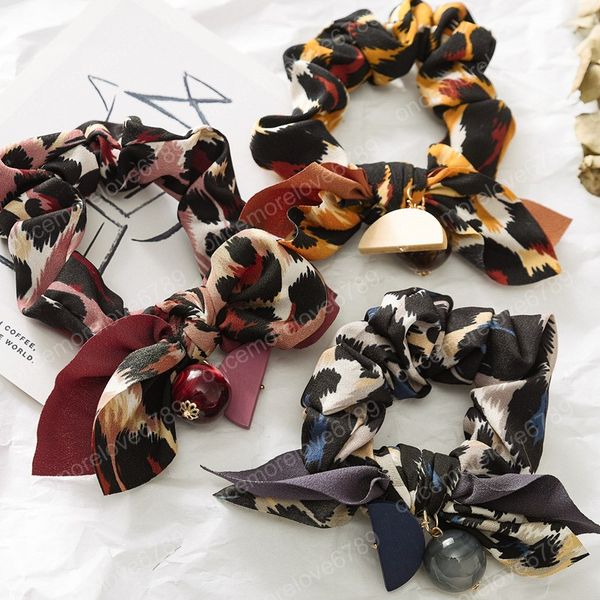 leopard hair scrunchies bowknot scrunchy women elastic hair bands girls headwear rubber hair ties bead pendant ponytail holder, Pink
leopard hair scrunchies bowknot scrunchy women elastic hair bands girls headwear rubber hair ties bead pendant ponytail holder, Pink