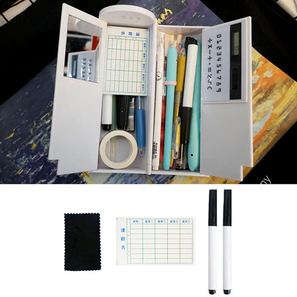 creative large capacity pencil cases with solar calculator magnetic switch cartoon pen box school stationery pen holder
creative large capacity pencil cases with solar calculator magnetic switch cartoon pen box school stationery pen holder