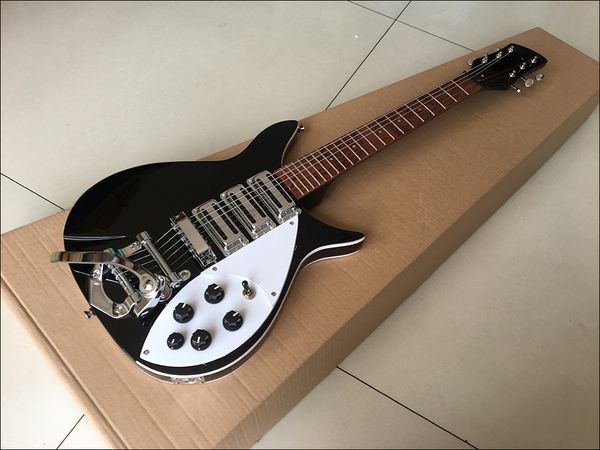 new ric 325 black guitar 21 frets good vintage single coil toaster pickups big tremolo factory outlet
new ric 325 black guitar 21 frets good vintage single coil toaster pickups big tremolo factory outlet