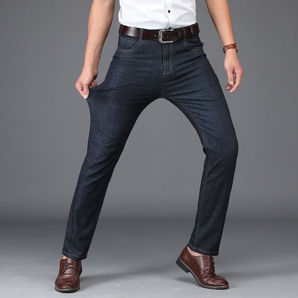 2019 fashion jeans men's new brand spring business casual stretch middle-aged loose straight pants plus size, Blue
2019 fashion jeans men's new brand spring business casual stretch middle-aged loose straight pants plus size, Blue