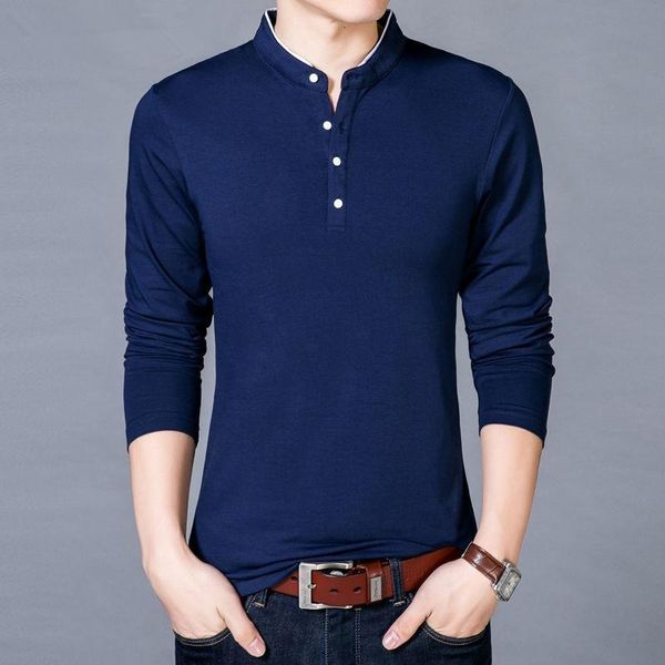 t-shirt men spring autumn new cotton t shirt men solid color tshirt mandarin collar long sleeve tees designer, White;black
t-shirt men spring autumn new cotton t shirt men solid color tshirt mandarin collar long sleeve tees designer, White;black