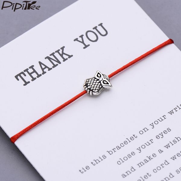 pipitree vintage owl charm bracelet jewelry lucky red string bracelets for women men children friendship inspirational gift, Golden;silver
pipitree vintage owl charm bracelet jewelry lucky red string bracelets for women men children friendship inspirational gift, Golden;silver