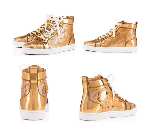 luxury fashion high-top red bottom junior spikes кроссовки обувь для женщин, золото кожа партия мужчины скейтбординг с наружной повседневной, Black
luxury fashion high-top red bottom junior spikes кроссовки обувь для женщин, золото кожа партия мужчины скейтбординг с наружной повседневной, Black